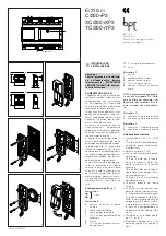Bpt YC/200 Installation Instructions Manual preview