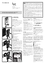 Preview for 1 page of Bpt YC/300 US Installation Instructions