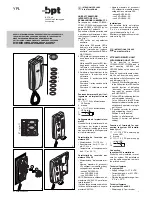 Preview for 1 page of Bpt YPL Instructions For Use And Installation