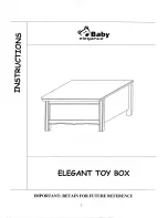 Предварительный просмотр 1 страницы BQBY ELEGANCE ELEGANT TOY BOX Instructions Manual