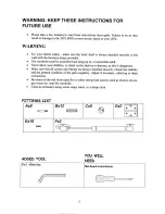 Предварительный просмотр 2 страницы BQBY ELEGANCE ELEGANT TOY BOX Instructions Manual