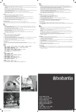 Preview for 2 page of Brabantia 105647 Fixing Instructions