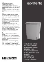 Preview for 1 page of Brabantia 395246 Instructions For Use