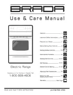 Brada Appliances BRADA CREF366FCB Use & Care Manual preview