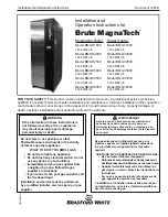 Bradford White Brute MagnaTech BMGH1600 Installation And Operation Instructions Manual предпросмотр