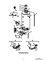 Предварительный просмотр 2 страницы Bradford White CDW2504T10FCX Replacement Parts List Manual