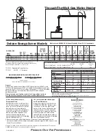 Предварительный просмотр 2 страницы Bradford White CombiCor TTW Specification Sheet