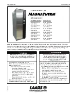 Предварительный просмотр 1 страницы Bradford White Laars MagnaTherm Series User Manual