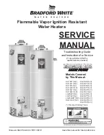 Предварительный просмотр 1 страницы Bradford White RG130T*X Series Service Manual