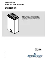 Preview for 1 page of Bradford White RTG 199HE Installation Instructions Manual