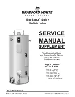 Предварительный просмотр 1 страницы Bradford White SDW2504T*FBN Service Manual Supplement