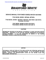 Bradford White TW-50S65 Service Manual предпросмотр