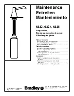 Предварительный просмотр 1 страницы Bradley 6322 Care And Maintenance