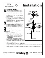 Предварительный просмотр 1 страницы Bradley 6334 Installation