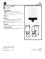 Preview for 1 page of Bradley 6501 Manual