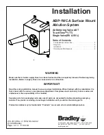 Preview for 1 page of Bradley ABP-1WCA Installation