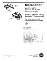 Предварительный просмотр 1 страницы Bradley BradMate S93-572 Installation Manual