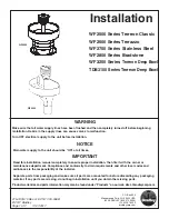 Предварительный просмотр 1 страницы Bradley Bradstone WF2800 Series Installation Manual