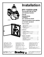 Предварительный просмотр 1 страницы Bradley EFX 125 Installation Manual