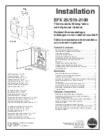 Предварительный просмотр 1 страницы Bradley EFX 25/S19-2100 Installation Manual