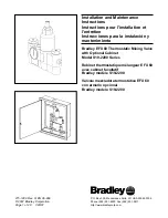 Preview for 1 page of Bradley EFX 60 S19-2200 Series Installation And Maintenance Instructions Manual