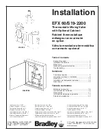 Bradley EFX60 Installation Instructions Manual preview