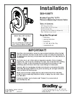 Предварительный просмотр 1 страницы Bradley Equa-Flo EFT1 Installation