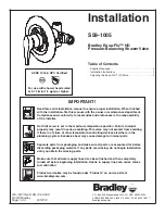 Предварительный просмотр 1 страницы Bradley Equa-Flo HD S59-1005 Installation