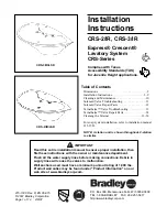 Preview for 1 page of Bradley Express Crescent CRS-2/IR Installation Instructions Manual