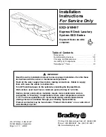 Bradley Express EXD Series Installation Instructions Manual preview