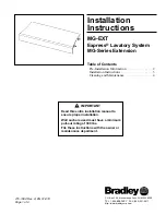 Bradley EXPRESS MG-EXT Installation Instructions предпросмотр