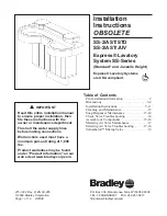 Bradley EXPRESS SS-2/AST/JUV Installation Instructions Manual предпросмотр