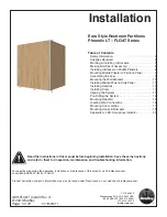 Preview for 1 page of Bradley FLOAT Series Installation Manual