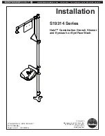 Preview for 1 page of Bradley Halo S19314AC Installation Manual