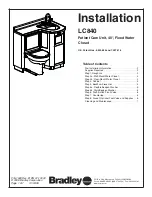 Предварительный просмотр 1 страницы Bradley LC840 Installation Manual