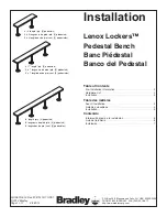 Bradley Lenox Lockers LENOXPEDESTAL Installation Manual preview