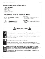 Preview for 2 page of Bradley Lenox Lockers Installation Manual