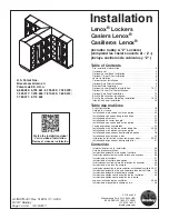 Bradley Lenox Installation Instructions Manual предпросмотр