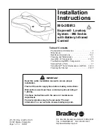 Bradley MG-2/BIR3 Installation Instructions Manual предпросмотр