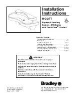 Bradley MG-2/TT Installation Instructions Manual предпросмотр