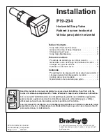 Предварительный просмотр 1 страницы Bradley P19-234 Installation