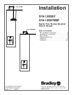 Предварительный просмотр 1 страницы Bradley S19-125SBF Installation Manual