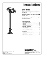 Preview for 1 page of Bradley S19-210B Installation Manual