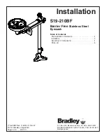 Bradley S19-210BF Installation preview