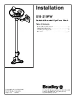 Bradley S19-210FW Installation предпросмотр