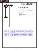 Preview for 1 page of Bradley S19-210HFP Installation Manual