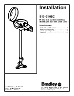 Предварительный просмотр 1 страницы Bradley S19-210SC Installation