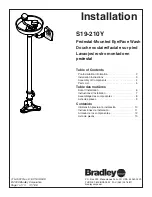 Preview for 1 page of Bradley S19-210Y Installation Manual