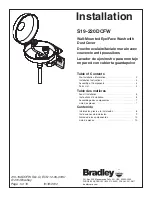 Bradley S19-220DCFW Installation Manual preview