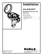 Предварительный просмотр 1 страницы Bradley S19-220DCRPT Installation